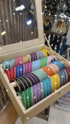 Trending Beautifull Golden Stone Bangles Combo Box